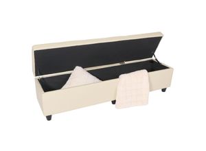 4052826119417 - Sitzbank mit Aufbewahrung Arezzo XXL Leder ~ creme