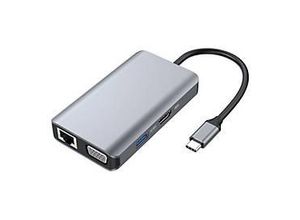 4015867231272 - DONN21G laptop-dockingstation & portreplikator Kabelgebunden USB 32 Gen 1 (31 Gen 1) Type-C Grau 4015867231272 - DONN21G laptop-dockingstation & portreplikator Kabelgebunden USB 32 Gen 1 (31 Gen 1) Type-C Grau