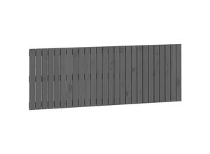 8720845685782 - Vidaxl - Wand-Kopfteil Grau 166x3x60 cm Massivholz Kiefer