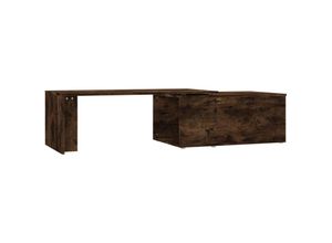 8720286976555 - Couchtische Kaffeetisch Räuchereiche 150x50x35 cm Holzwerkstoff vidaXL