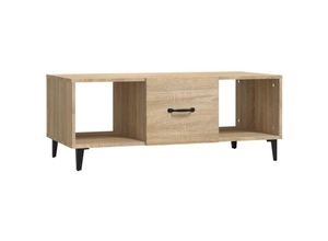 8720287082491 - Bonnevie - Couchtische Kaffeetisch Sonoma-Eiche 102x50x40 cm Holzwerkstoff vidaXL