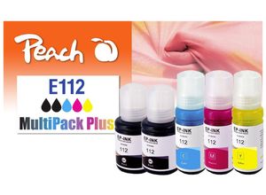 7640460548372 - E112 Spar Pack Plus Druckerpatronen (2*bk c m y) ersetzt Epson No 112 für zB Epson EcoTank Pro L 6580 Epson EcoTank L 11160