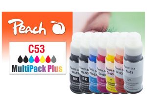 7640460547634 - C53 Spar Pack Plus Druckerpatronen (2*bk c m y gy re) ersetzt Canon GI-53 für zB Canon Pixma G 550 Canon Pixma G 650