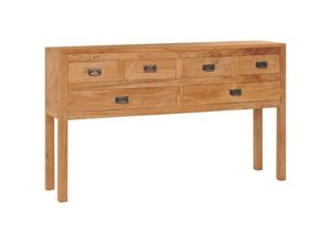 8719883910901 - Vidaxl - Sideboard 125x30x75 cm Massivholz Teak