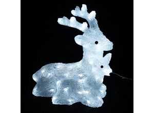 4260656770504 - - Acryl Hirsch mit Baby 60 LEDs kaltweiß-MLK037H