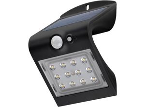 4040849458019 - goobay LED solar wall light with a motion sensor 15 W black - lighting solution for entrances carports & staircases (45801)