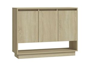 8720286834619 - Bonnevie - SideboardKommode Sonoma-Eiche 97x31x75 cm Holzwerkstoff vidaXL