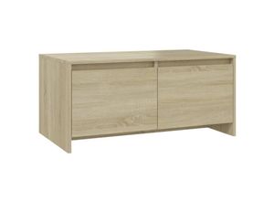 8720286835616 - Bonnevie - Couchtische Kaffeetisch Sonoma-Eiche 90x50x415 cm Holzwerkstoff vidaXL