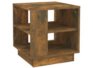 8720286837733 - Bonnevie - Couchtische Kaffeetisch Räuchereiche 40x40x43 cm Holzwerkstoff vidaXL