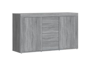 8720286952771 - Bonnevie - SideboardKommode Grau Sonoma 120x36x69 cm Holzwerkstoff vidaXL