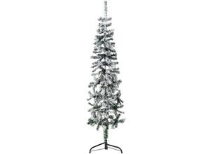 8720287001089 - Vidaxl - Künstlicher Halb-Weihnachtsbaum mit Schnee Schlank 150 cm