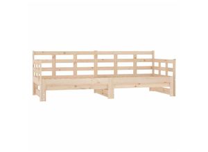 8720287073505 - Bonnevie - TagesbettGästebett Ausziehbar Massivholz Kiefer 2x(90x200) cm vidaXL