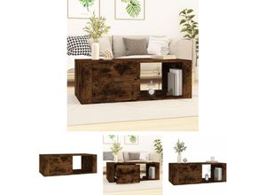 8721031692232 - The Living Store Couchtisch Räuchereiche 100x505x35 cm Holzwerkstoff - Couchtische - Braun