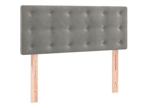 8720287152743 - Vidaxl - Kopfteil Hellgrau 90x5x78 88 cm Samt 8720287152743 - Vidaxl - Kopfteil Hellgrau 90x5x78 88 cm Samt