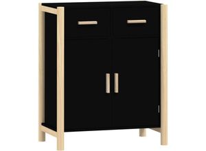 8720287102991 - Sideboard，Kommode Schwarz 62x38x75 cm Holzwerkstoff vidaXL