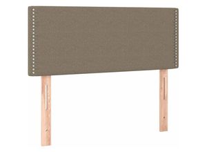 8720287281023 - Bonnevie - led KopfteilBetthaupt Taupe 90x5x78 88 cm Stoff vidaXL