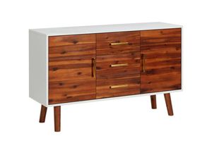 8720286364642 - Bonnevie - SideboardKommode 110x35x70 cm Massivholz Akazie und mdf vidaXL