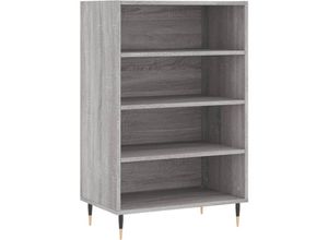 8720845908058 - Bonnevie - HighboardKommode Grau Sonoma 57x35x90 cm Holzwerkstoff vidaXL