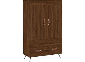 8720845431129 - Highboard，Kommode Braun Eichen-Optik 695x31x115 cm Holzwerkstoff vidaXL