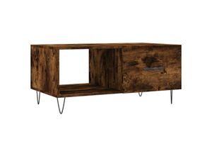 8720845441296 - Bonnevie - Couchtische Kaffeetisch Räuchereiche 90x50x40 cm Holzwerkstoff vidaXL