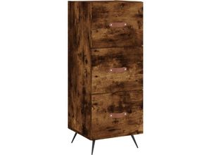 8720845867485 - Bonnevie - SideboardKommode Räuchereiche 345x34x90 cm Holzwerkstoff vidaXL