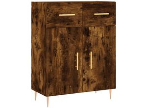 8720845943301 - Bonnevie - SideboardKommode Räuchereiche 695x34x90 cm Holzwerkstoff vidaXL