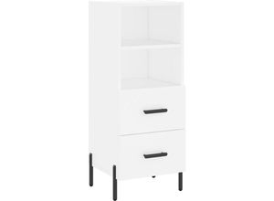 8720845868475 - Bonnevie - SideboardKommode Weiß 345x34x90 cm Holzwerkstoff vidaXL 8720845868475 - Bonnevie - SideboardKommode Weiß 345x34x90 cm Holzwerkstoff vidaXL