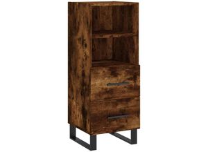 8720845868680 - Bonnevie - SideboardKommode Räuchereiche 345x34x90 cm Holzwerkstoff vidaXL