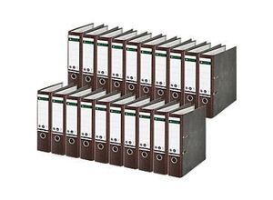 4002432489688 - LEITZ® Ordner 1080 DIN A4 Rückenbreite 80 mm Griffloch geklebtes Rückenschild klimaneutral Hartpappe 20 Stück braun 4002432489688 - LEITZ® Ordner 1080 DIN A4 Rückenbreite 80 mm Griffloch geklebtes Rückenschild klimaneutral Hartpappe 20 Stück braun