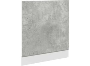 8721158436580 - Vidaxl - Geschirrspülerblende Betongrau 60x15x67 cm Holzwerkstoff