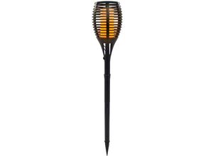 3760119733240 - Lumi Jardin - Solar-Taschenlampe mit Flammeneffekt H80CM maity sun - Noir