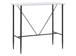 8719883746449 - Bonnevie - Bartisch Weiß 120 x 60 x 110 cm mdf vidaXL