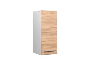 4066731145898 - Hängeschrank Küchenschrank Küchenmöbel Fame-Line Weiß Eiche modern 30 cm Küche Einbauküche Hängeschrank Drehtür Einlegeboden Küchenzeile