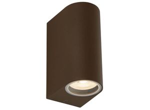 5053423188768 - Searchlight Lighting - Searchlight Eiffel led Outdoor & Porch (GU10 led) IP44 Wandleuchte 2 Licht Rostbraun IP44