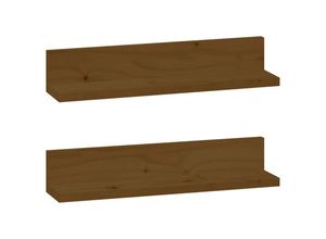 8720845641276 - Bonnevie - Wandregale 2 Stk Wandboard Honigbraun 50x11x9 cm Massivholz Kiefer vidaXL 8720845641276 - Bonnevie - Wandregale 2 Stk Wandboard Honigbraun 50x11x9 cm Massivholz Kiefer vidaXL