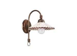 8030626514324 - Onli Lighting - Dkl italia rosina wandleuchte mit e27-anschluss weiß und braun - dkl4257 ap