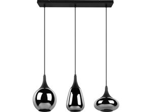 4017807542271 - Lighting - Leuchten led Pendelleuchte Lumina 3xE14 schwarz Metall Glas Deckenlampen & Kronleuchter