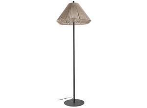 8421776326064 - 71569-09 Stehleuchte saigon out 1950 E27 15W IP44 Aluminium dunkelgrau pp Beige L68cm H195cm dimmbar - Faro Barcelona