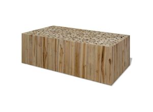 8718475533436 - Bonnevie - Couchtische Kaffeetisch Echtes Teakholz 90x50x30 cm vidaXL