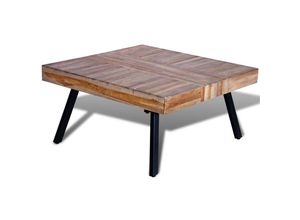 8718475931164 - Couchtische Kaffeetisch Quadratisch Recyceltes Holz Teak vidaXL