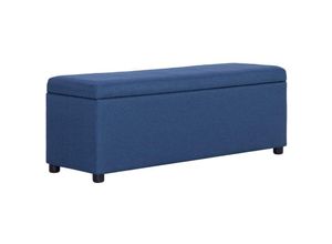 8719883569253 - Vidaxl - Bank mit Staufach 116 cm Blau Polyester Blau