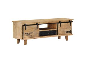 8719883571553 - Bonnevie - TV-SchrankTV-Möbel 120x30x40 cm Massivholz Mango vidaXL