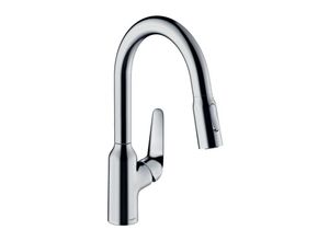 4059625085103 - Focus M42 Einhebel-Küchenmischer 180 Ausziehbrause 2jet Farbe Chrom - 71801000 - Hansgrohe