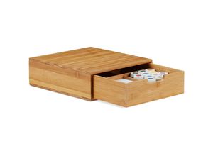 4052025942281 - Relaxdays - Schubladenbox Bambus Schubladen Organizer natürliche Optik Tischorganizer Büro hbt 10 x 295 x 30cm natur 4052025942281 - Relaxdays - Schubladenbox Bambus Schubladen Organizer natürliche Optik Tischorganizer Büro hbt 10 x 295 x 30cm natur