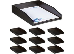 4052025300876 - 10 x Dokumentenablage stapelbar DIN A4 Papier Büro Schreibtisch Briefablage aus Bambusholz 65x25x335 cm braun 4052025300876 - 10 x Dokumentenablage stapelbar DIN A4 Papier Büro Schreibtisch Briefablage aus Bambusholz 65x25x335 cm braun