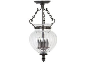 5024005476504 - Lighting fp-p-s-old-brz Hängeleuchte Finsbury Park 3xE14 60W Glas Stahl Altbronze H42cm-62cm Ø22cm dimmbar höhenverstellbar - Elstead