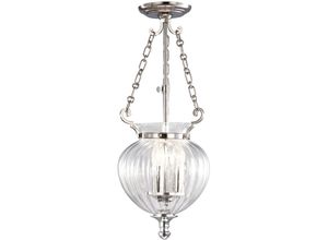 5024005477204 - Elstead - Lighting fp-p-s-pol-nckl Hängeleuchte Finsbury Park 3xE14 60W Glas Stahl Nickel poliert H42cm-62cm Ø22cm dimmbar höhenverstellbar