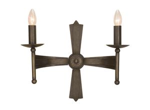 5024005430308 - Lighting CW2-OLD-BRZ Wandleuchte Cromwell 2xE14 60W Schmiedeeisen Altbronze H37cm B46cm dimmbar - Elstead