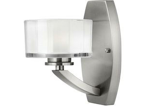 5024005584704 - Elstead - Hinkley HK-MERIDIAN1 Wandleuchte Meridian 1xG9 led 3W Baustahl Nickel gebürstet Glas facettiert H203cm B127cm dimmbar 5024005584704 - Elstead - Hinkley HK-MERIDIAN1 Wandleuchte Meridian 1xG9 led 3W Baustahl Nickel gebürstet Glas facettiert H203cm B127cm dimmbar