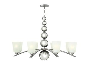 5024005359708 - Elstead - Hinkley HK-ZELDA8-PN Hängeleuchte Zelda 8xE27 Nickel poliert Glas weiss H667cm Ø965cm dimmbar höhenverstellbar 5024005359708 - Elstead - Hinkley HK-ZELDA8-PN Hängeleuchte Zelda 8xE27 Nickel poliert Glas weiss H667cm Ø965cm dimmbar höhenverstellbar